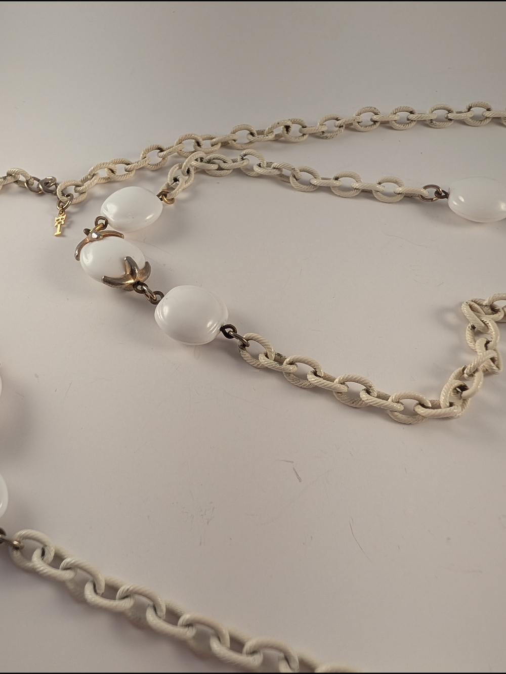 Trifari Waterfall Sautoir 56 Inch Long Gold-Tone Chain Necklace - Picture 6 of 13